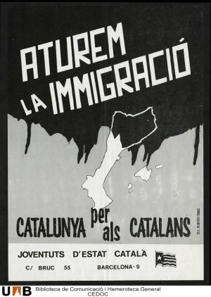 Propaganda catalanista de carácter xenófoba